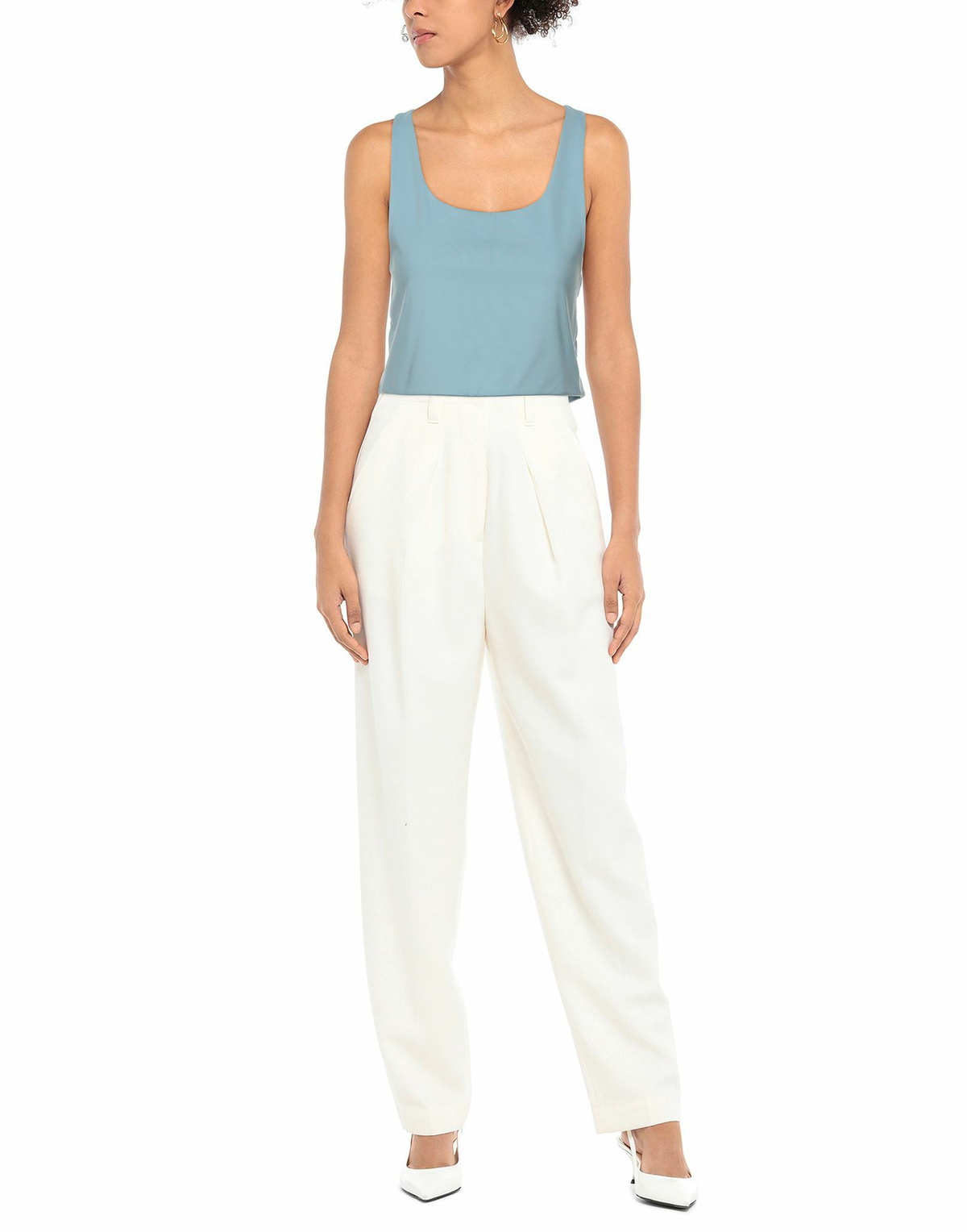 Girlfriend Collective Womens Top Sky in Blue