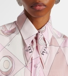 Pucci Iride and Rombi silk twill scarf