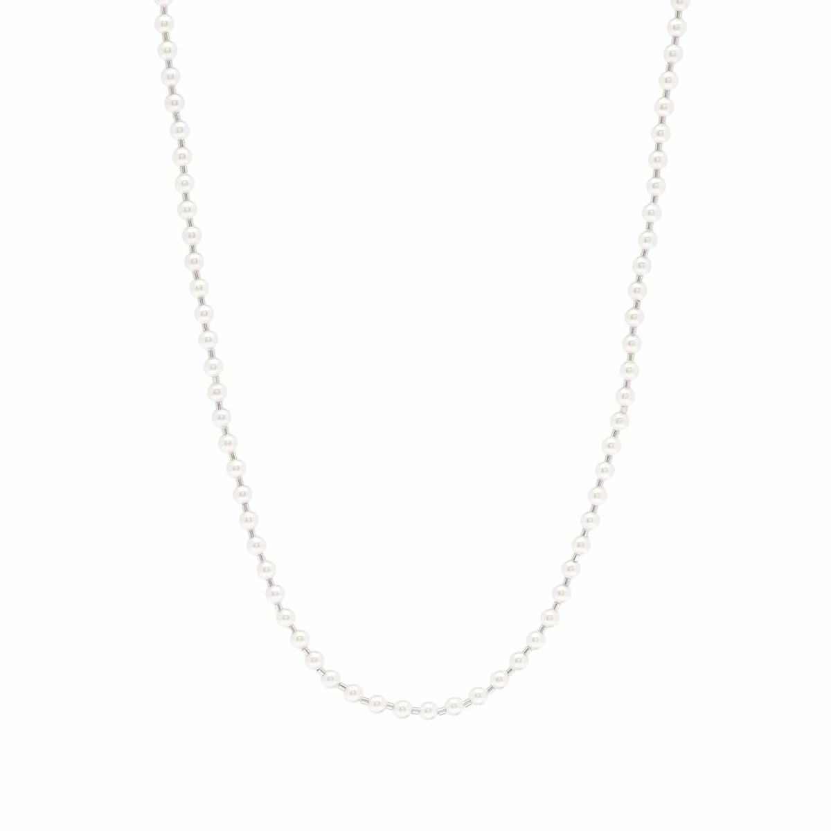 NUMBERING Men's Pearl Toggle Necklacec in White Numbering