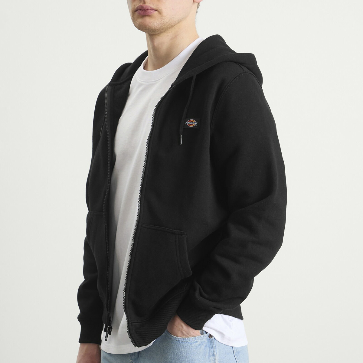 Dickies Men's Oakport Zip Hoodie in Black