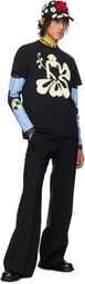 Walter Van Beirendonck Black Hawaii T-shirt