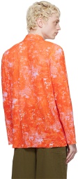 Henrik Vibskov Orange Pleated Shirt