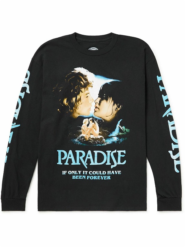 Photo: PARADISE - Paradise the Movie Printed Cotton-Jersey T-Shirt - Black