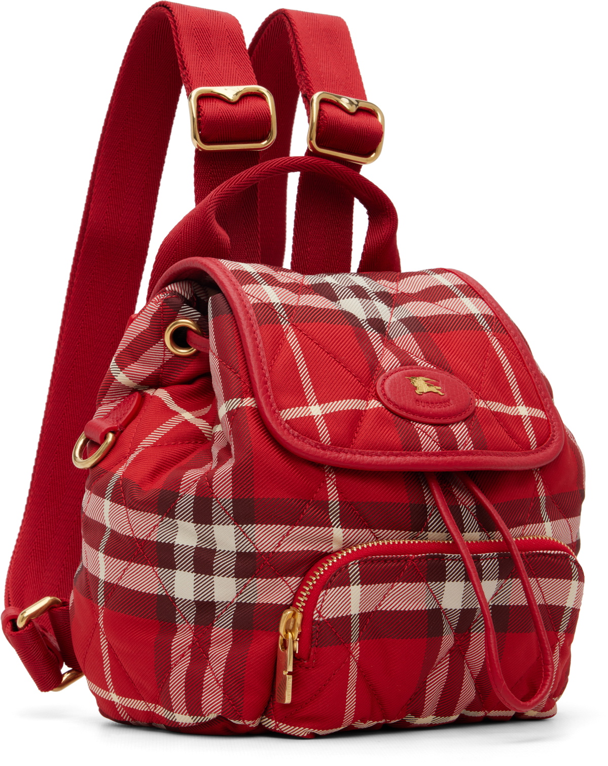 Burberry Red Mini Horseshoe Backpack​