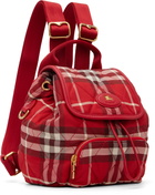 Burberry Red Mini Horseshoe Backpack​