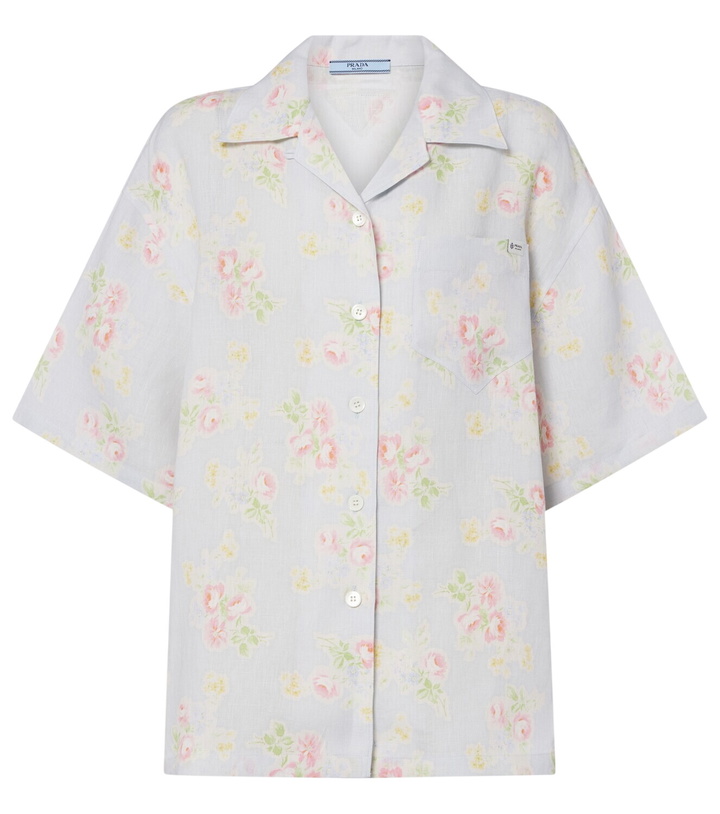 Photo: Prada Floral linen shirt