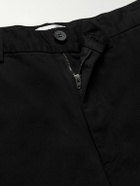 AGOLDE - Cosmo Straight-Leg Garment-Dyed Cotton-Twill Shorts - Black