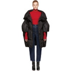 Chen Peng Black Long Quilted Puffer Jacket