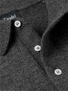 Drake's - Merino Wool Polo Shirt - Gray