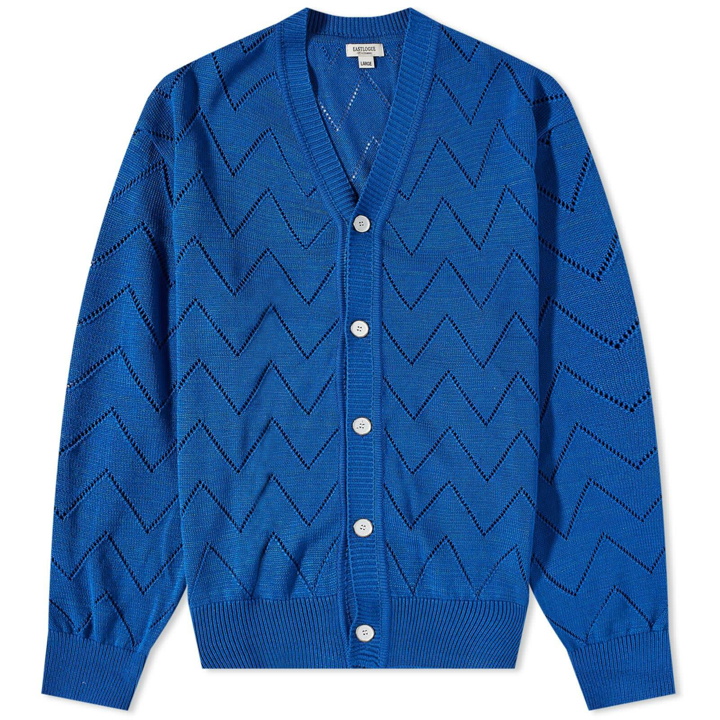 Photo: Eastlogue Men's Comb Pattern Cardigan in Blue