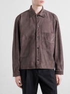 Stòffa - Wave Suede Jacket - Brown