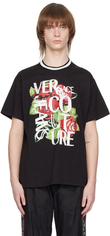 Photo: Versace Jeans Couture Black Rose T-Shirt