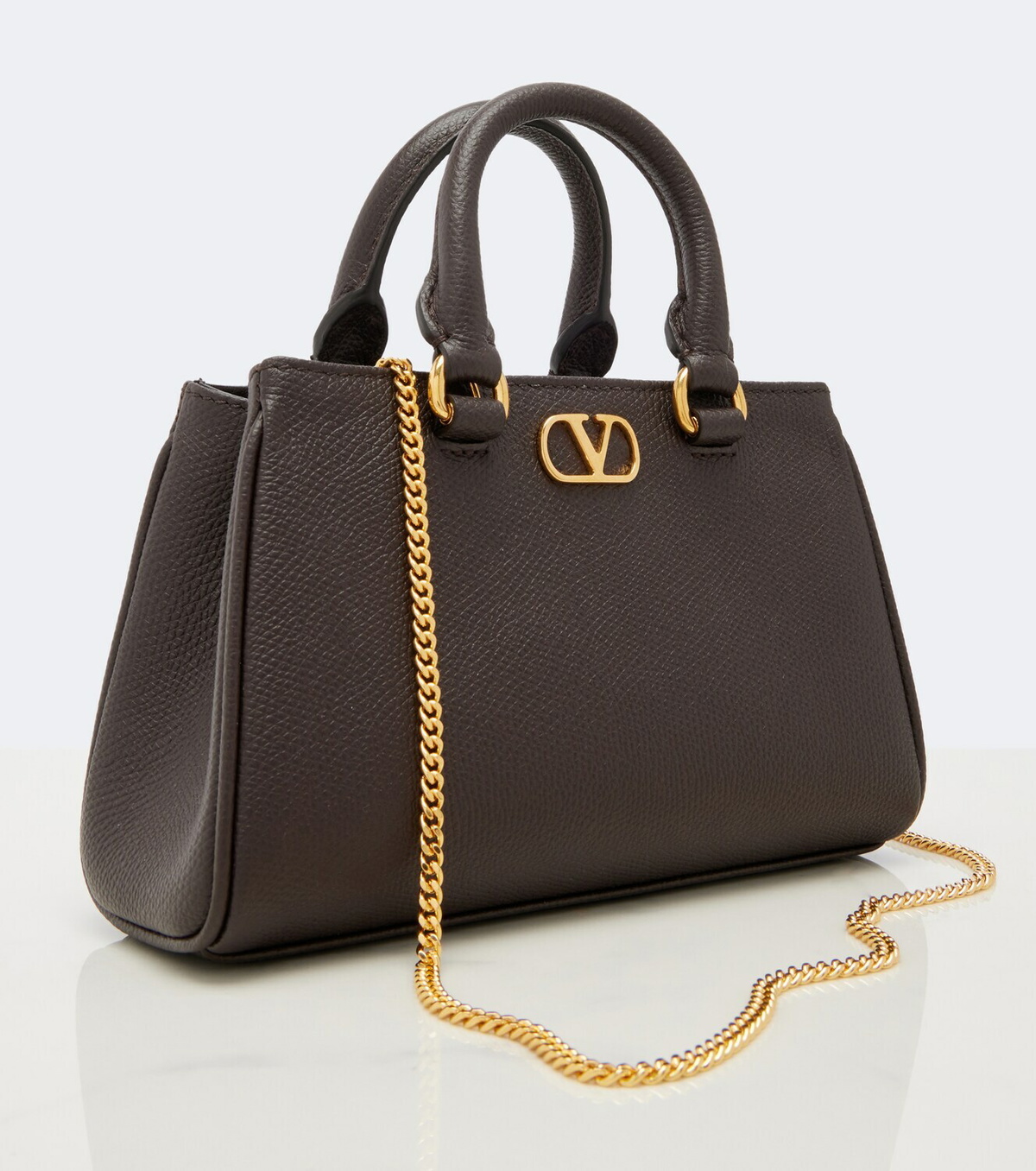Valentino Garavani VLogo Mini leather top-handle bag