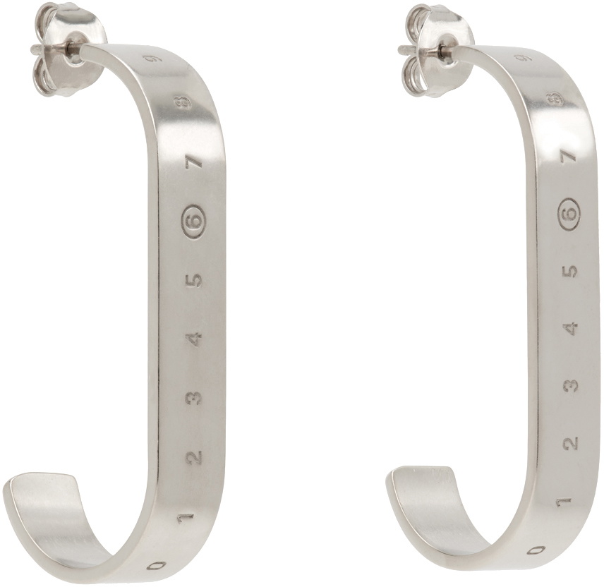 MM6 Maison Margiela Silver Brass Earrings