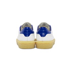 Golden Goose White and Blue Tennis Sneakers