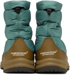 UNDERCOVER Green & Beige The North Face Edition Soukuu Nuptse Boots