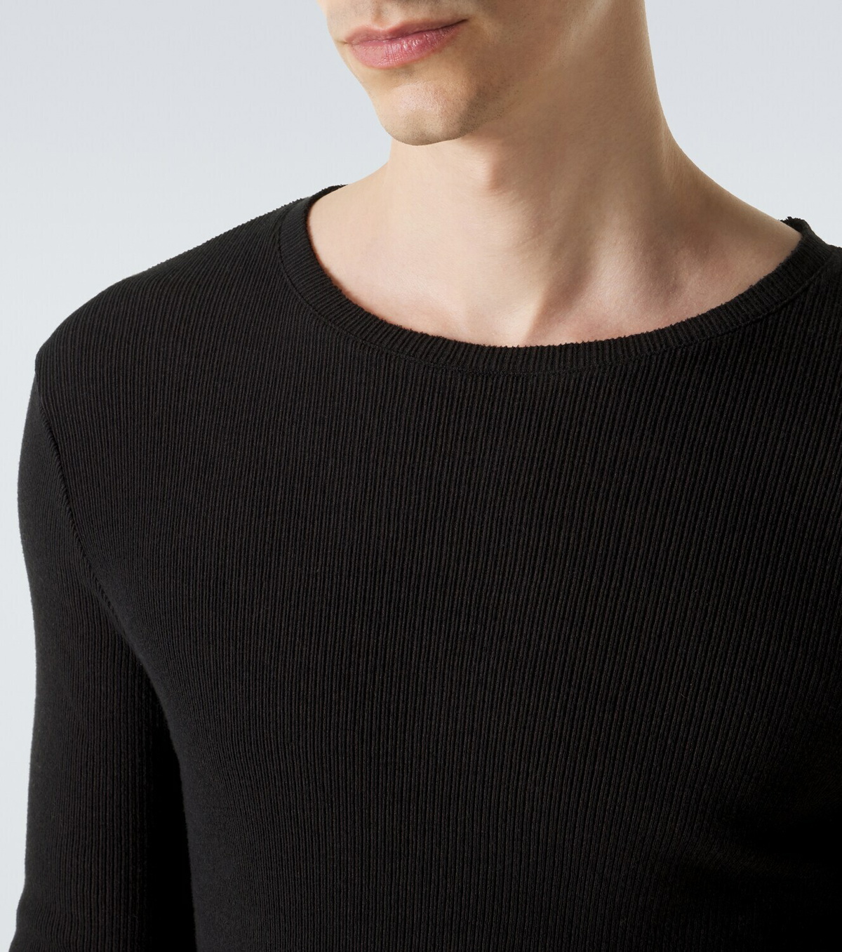 Our Legacy Elongated ribbed-knit cotton-blend top
