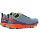 Hoka One One - Challenger ATR 5 Rubber-Trimmed Mesh Trail Running Sneakers - Blue
