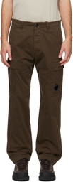 C.P. Company Khaki Stretch Sateen Regular Cargo Pants