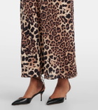 Rodarte Leopard-print silk midi dress