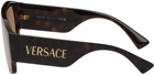 Versace Tortoiseshell Aviator Sunglasses