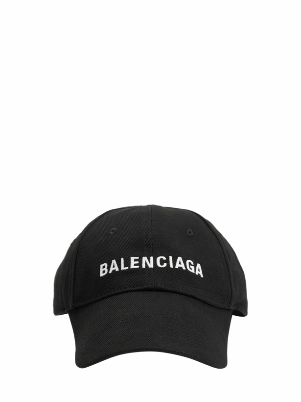 Photo: BALENCIAGA - Logo Embroidered Cotton Baseball Hat