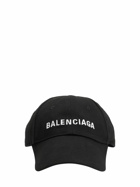BALENCIAGA - Logo Embroidered Cotton Baseball Hat