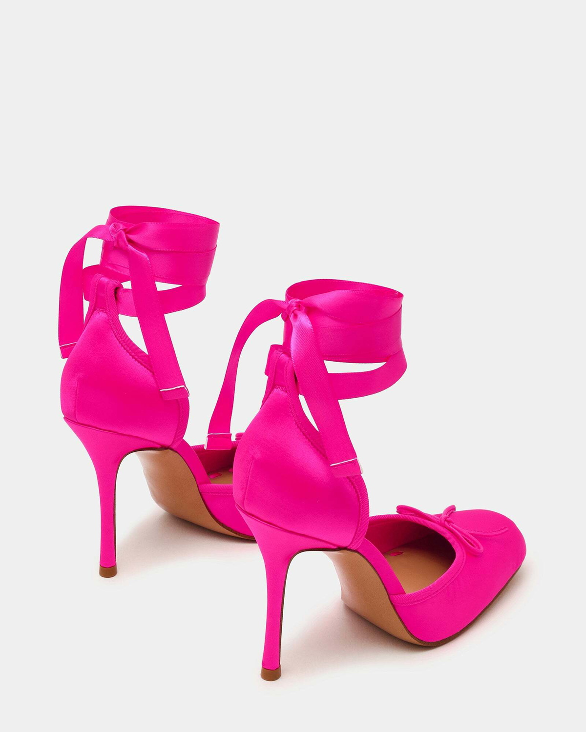 Steve Madden Larina Heels in Hot Pink Satin