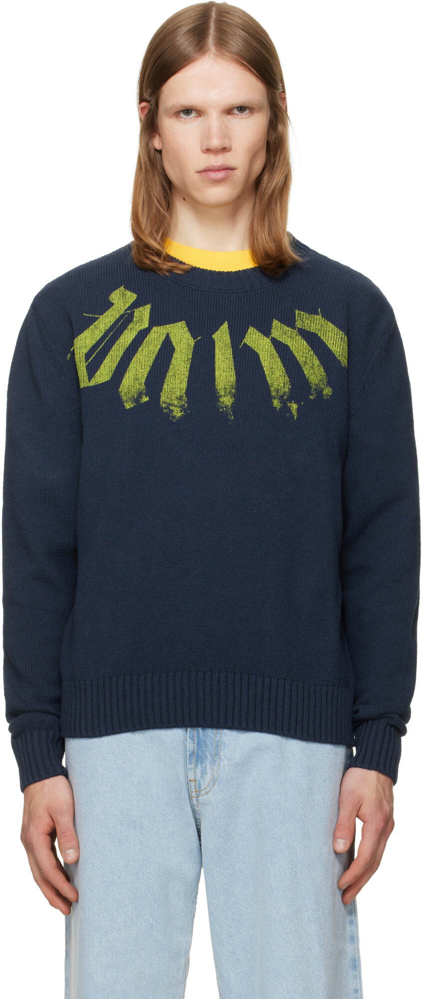Palm Angels Multicolor Sensitive Content Sweater Palm Angels