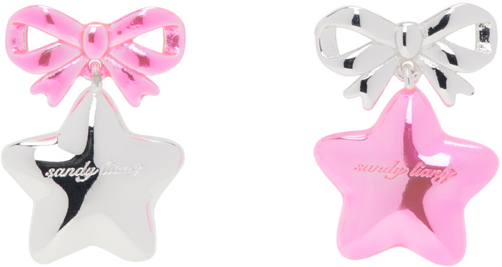 Photo: Sandy Liang Silver & Pink Boshi Earrings