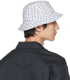 Acne Studios White Flannel Bucket Hat