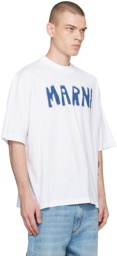 Marni White Intarsia T-Shirt