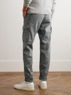 Incotex - Straight-Leg Linen-Blend Cargo Trousers - Gray
