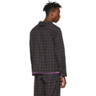 Wonders Black Grid Camp PJ Shirt