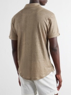 Orlebar Brown - Sebastian Linen-Jersey Polo Shirt - Brown