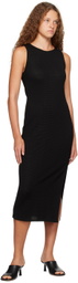 ANINE BING Black Savannah Midi Dress