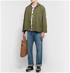 Chimala - Camp-Collar Cotton Shirt Jacket - Army green