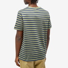 A.P.C. Men's Emilien Stripe T-Shirt in Khaki/Navy