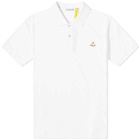 Moncler Genius x Palm Angels Short Sleeve Polo Shirt in White
