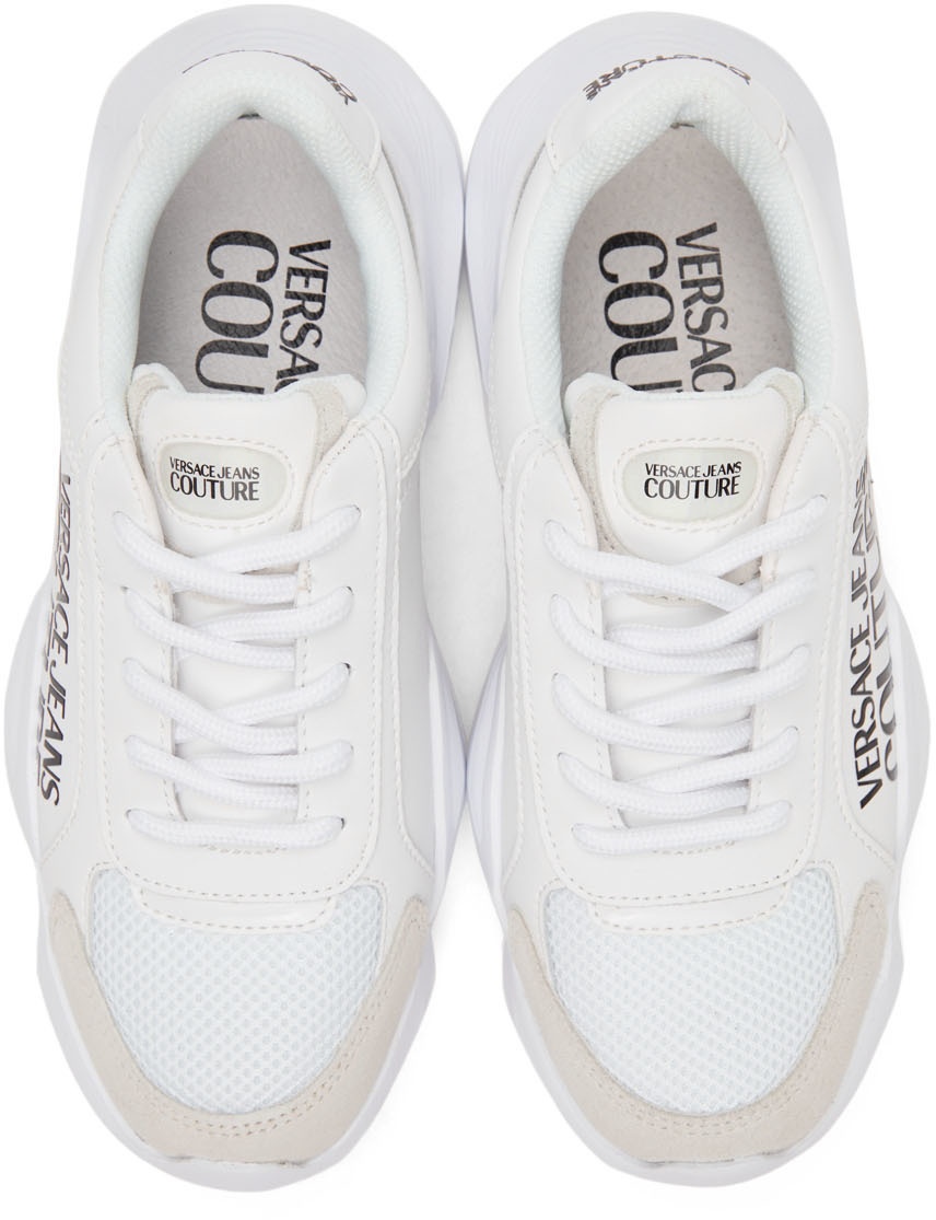 White Meyssa Sneakers by Versace Jeans Couture on Sale