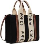 Chloé Black & Brown Small Wool Woody Tote
