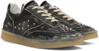 MM6 Maison Margiela Black Distressed Sneakers