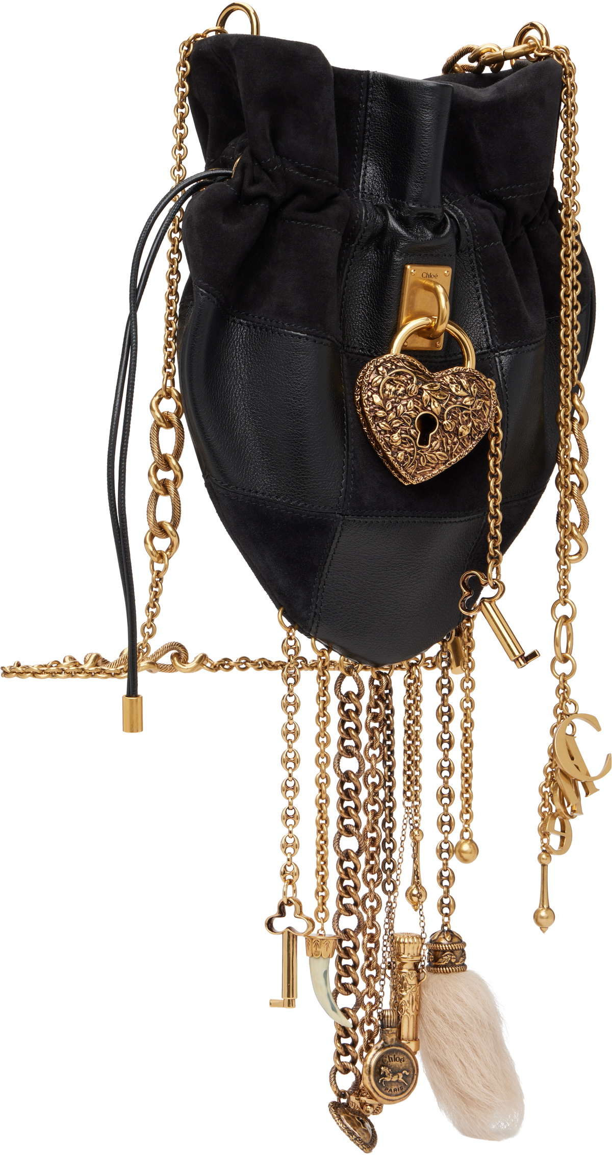 Chloé Black Château Treasures Crossbody Bag