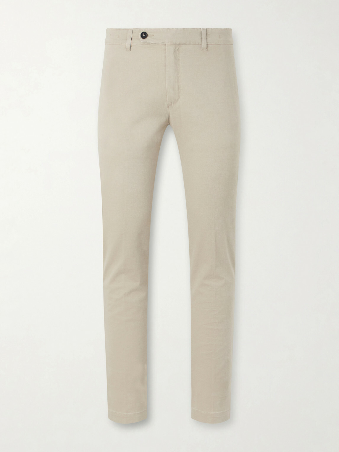 Massimo Alba - Winch Straight-Leg Cotton-Blend Twill Trousers - Neutrals