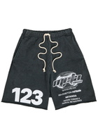 Rivington Roi Rebis Radical Printed Cotton Shorts Black