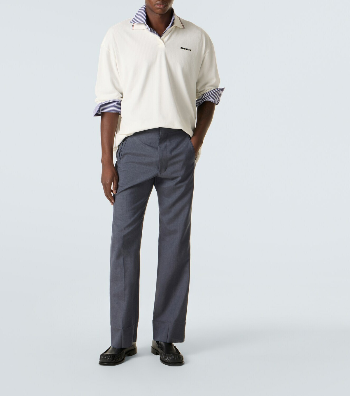 Miu Miu Cotton piqué polo shirt