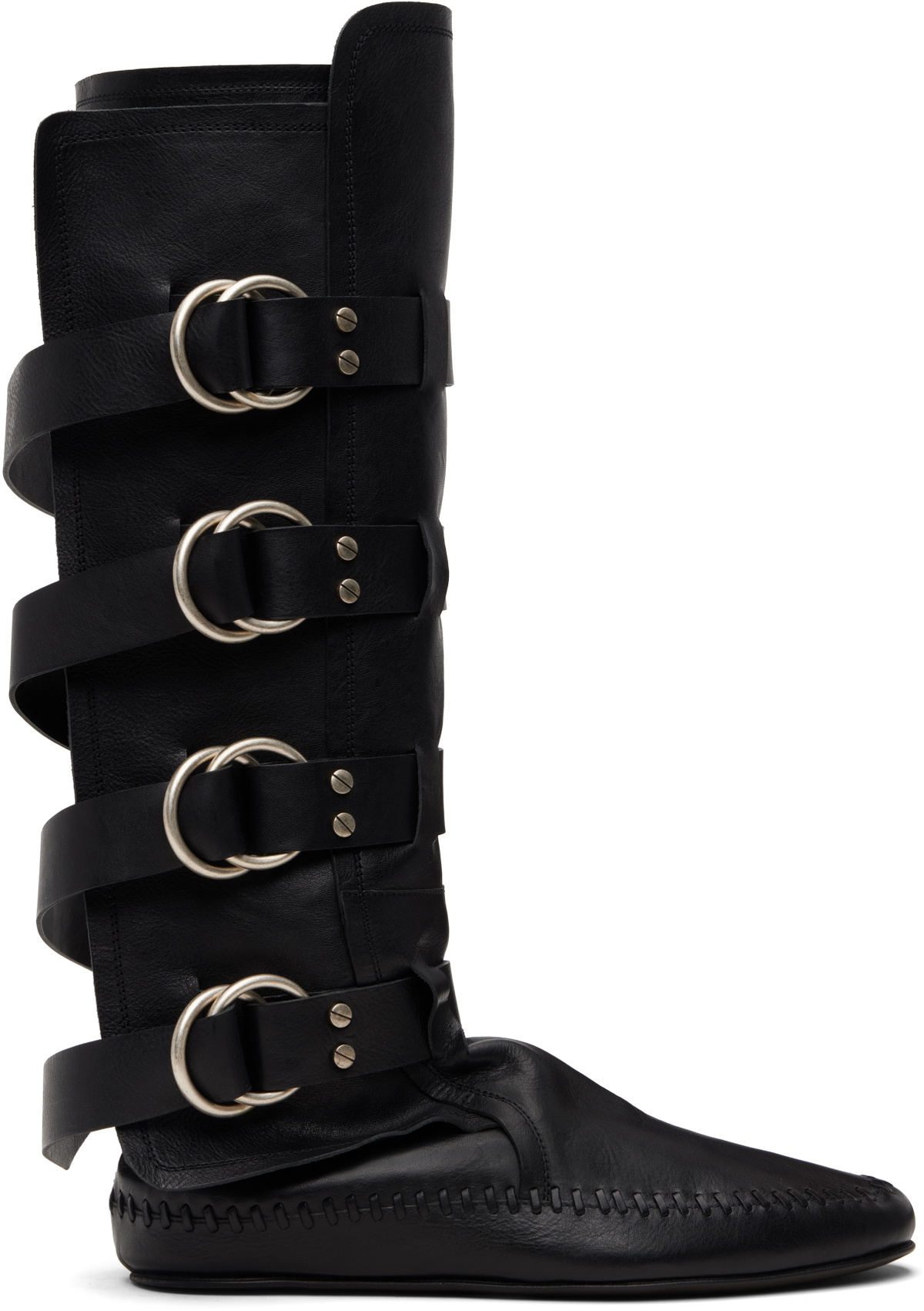 Ann Demeulemeester Black Siver Soft Boots