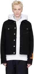Lanvin Black Printed Denim Jacket