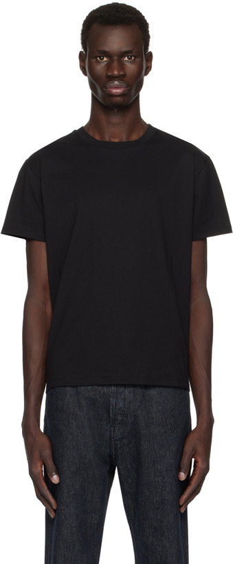 Photo: Second/Layer Three-Pack Black Classic Short Sleeve T-shirts