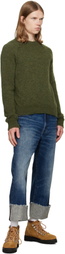 R13 Blue Cuffed X-Boyfriend Jeans